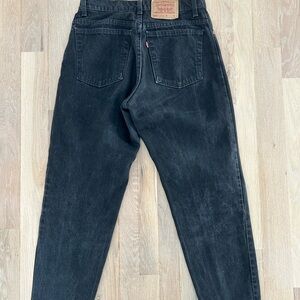 Vintage high waisted Levi 550s 11 Reg Black